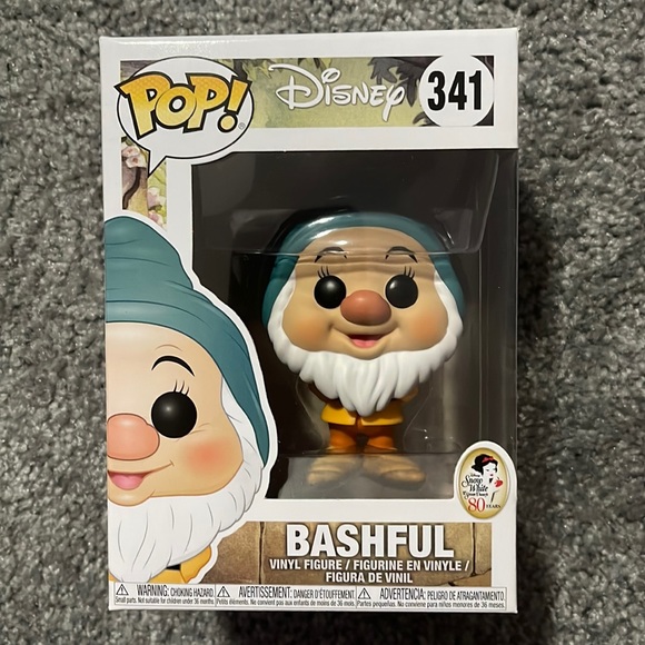 Disney Snow White and the seven dwarves Funko Pop 341 Bashful MIB